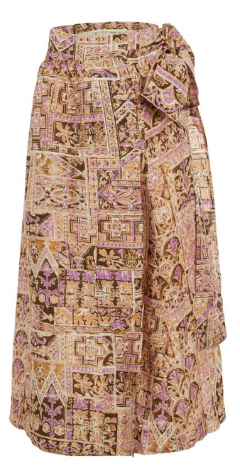 Estine Wrap Skirt-Amethyst Tile