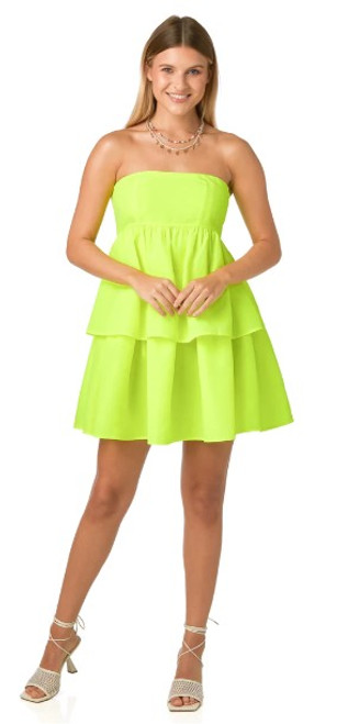 Dabney Dress-Electric Lime