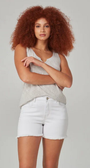 Liana High Rise Shorts - White 