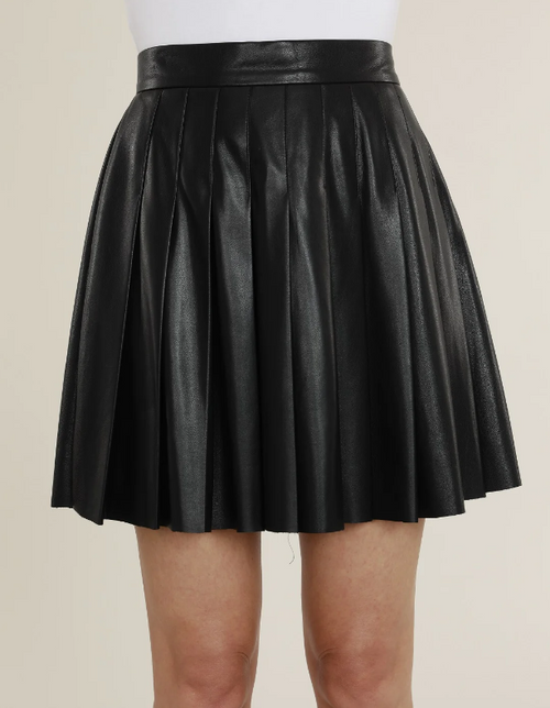 Pleated Skirt-Black