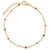 Gwen Colorful Dainty Enamel Beaded Necklace - Gold 