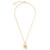 Fatima Sunburst Tag Necklace - Gold 