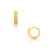 Chrissy Textured Huggie Hoop Earring - Gold 