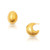 Kane Dome Drop Earrings - Gold