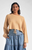 Sweater Top Drawstring - Beige 