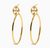 Shield Large Oval Hoops - Gold Vermeil 