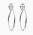 Shield Large Oval Hoops - Sterline Silver 