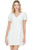 Pearl Trim Dress-White