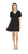 V-Neck Ring Dress - Black
