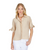 Tie Sleeve Shirt - Almond