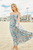 Bustier Pleat Midi Dress-Lush Paisley