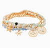 Plated Starfish Bracelet Set