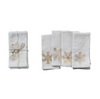 Linen Snowflake Napkins Set