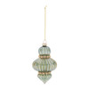 Minty Ornate Finial Glass Ornament