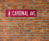 Cardinal Plastic Street Sign-SU Tree
