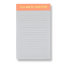 Chez-Lined Notepad