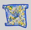 Girly-Printed Silky Square Scarf