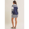 Fresh Coastal Stripe Relaxed French Terry Top