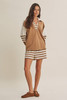 Fresh Coastal Stripe Relaxed French Terry Top