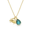 Crab & Glass Teardrop Necklace