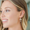 Sparkling Sand Dollar Pearl Earrings