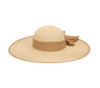 Golden Wide Brim Round Crown