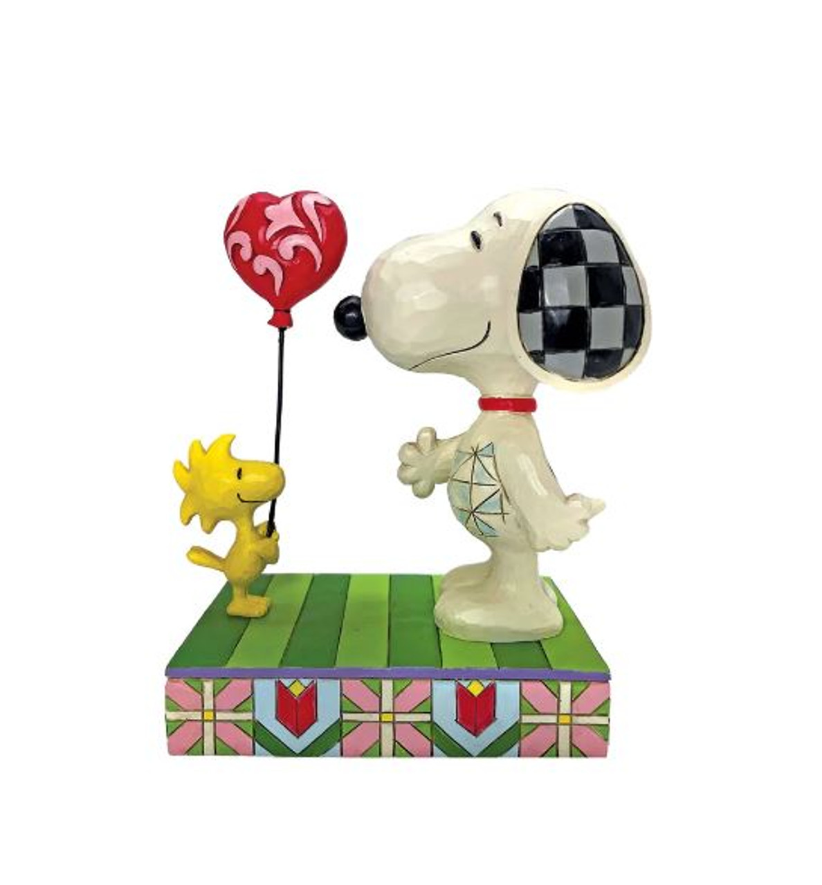 Woodstock giving Snoopy Heart Balloon - Stanford Health Care Gift Shop