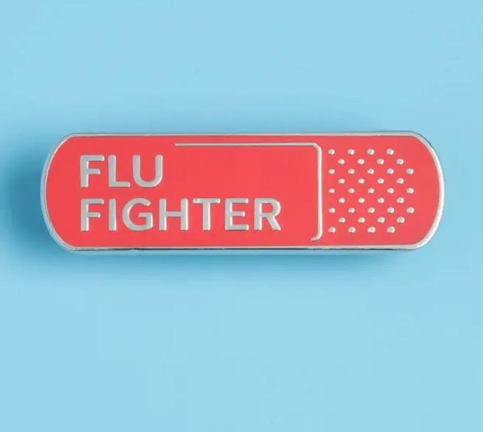 Flu Fighter Bandage Pin - Stanford Health Care Gift Shop