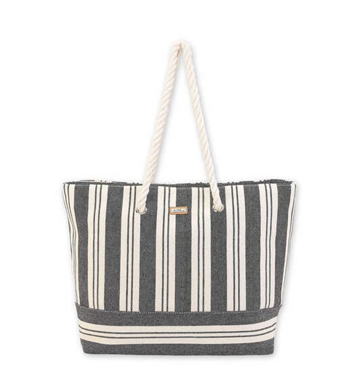 Striped Beach Canvas Tote - Stanford Health Care Gift Shop