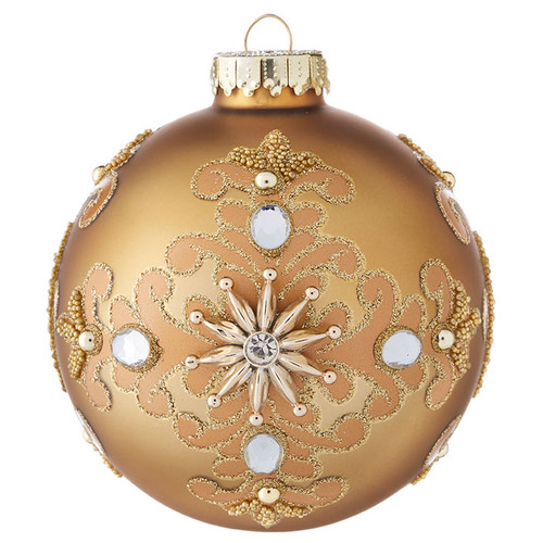 Jeweled Star Ball Ornament