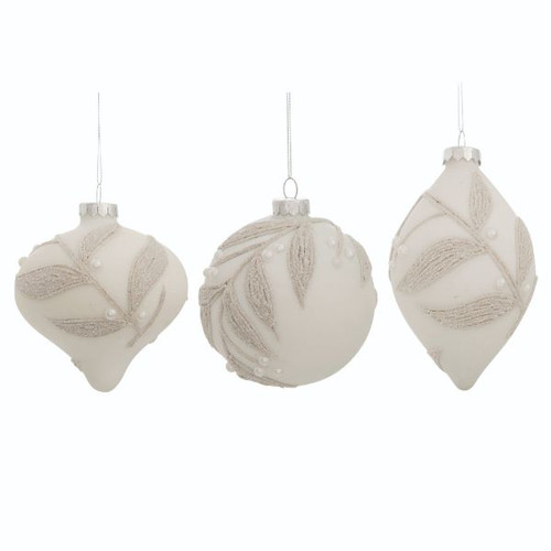 Glass Leaf Ornament