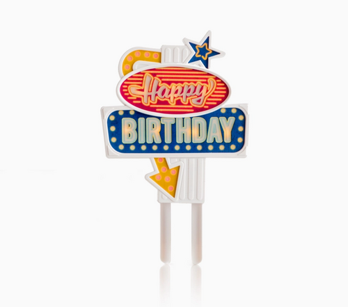 Flashing Birthday Cake Topper