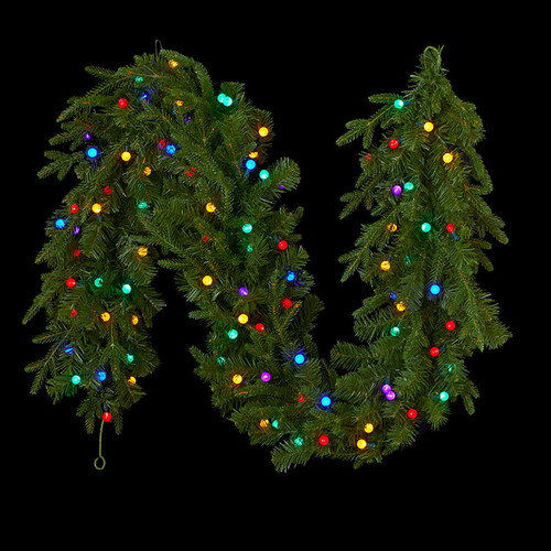 Pre-Lit Norway Spruce Garland