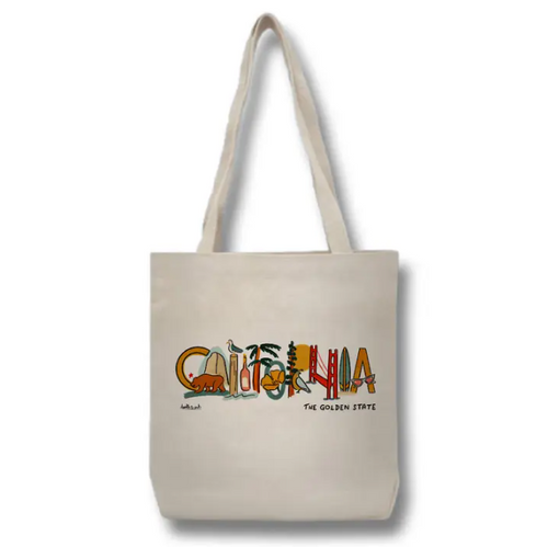 CA Landmark Lettering Tote