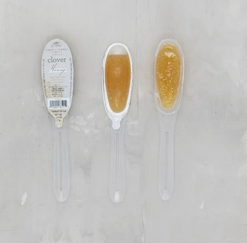 Unfiltered Clover Honey Filled Spoons