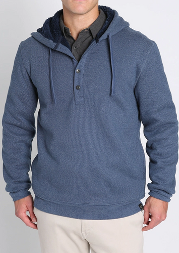 Sherpa Ribbed Hooded Henley