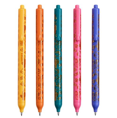 Hello Kitty Metallic Gel Click Pens Set