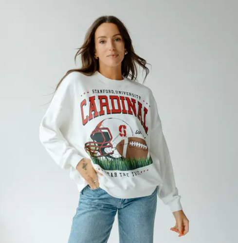 Oversized Football Crewneck-SU