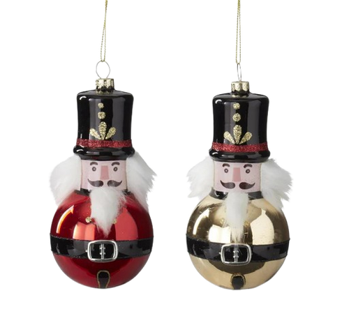 Glass Soldier Nutcracker Ornament Glass Soldier Nutcracker Ornament