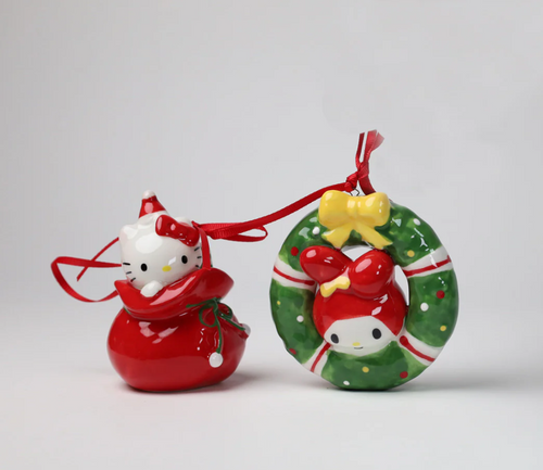 Hello Kitty & My Melody Ornament Set