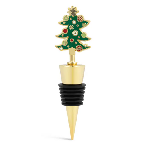 Gold Tree Enamel Bottle Stopper