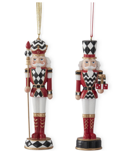 Check Nutcracker Ornament