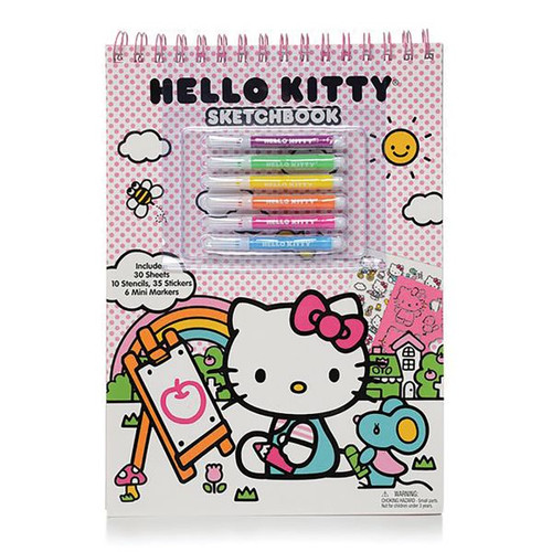 Hello Kitty Sketchbook with Markers