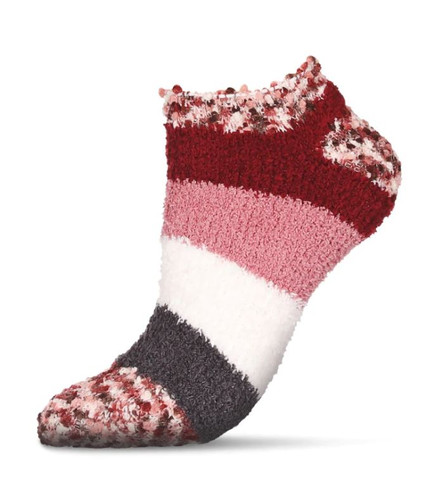 Multi-Wide Stripe Cozy Low Socks