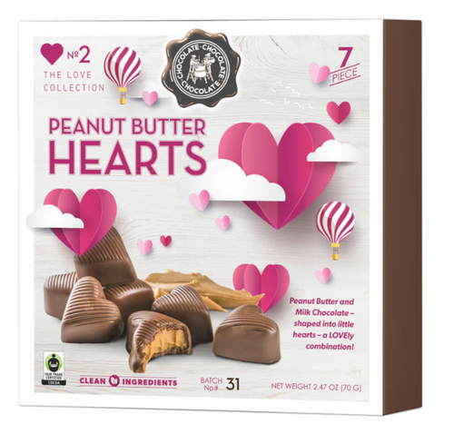 Milk Peanut Butter Hearts