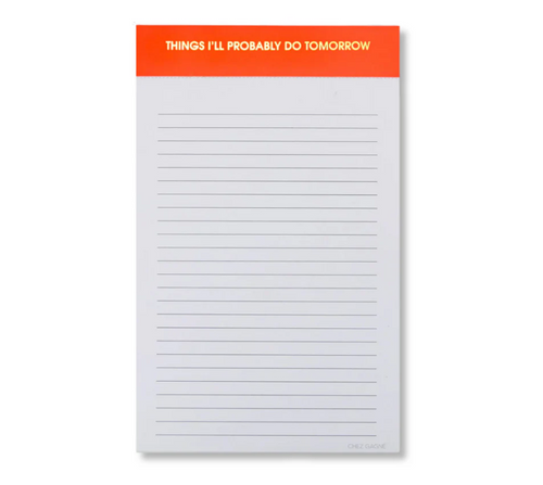 Chez-Lined Notepad