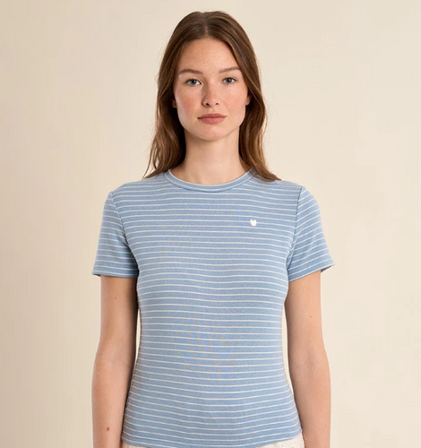 Round Neck Striped Shirt
