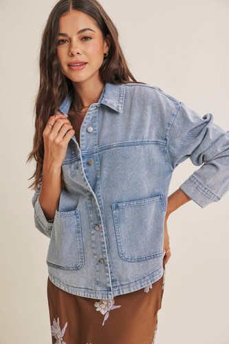 One of a Kind Washed Cotton Twill Jacket