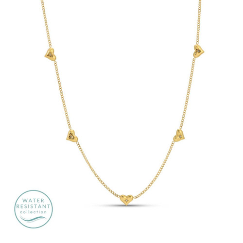 Multi-Heart Collar Necklace
