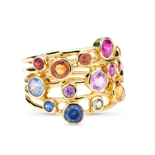CZ Multi-Color Ring